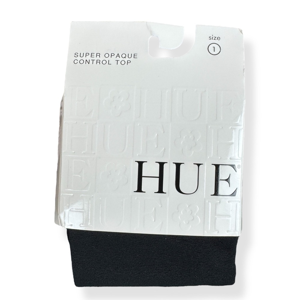 Hue Super Opaque‎ Control Top Tights Womens Size 1 Black